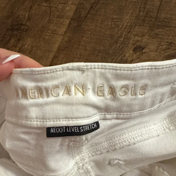 American Eagle Outfitters Women's White Skinny Jeans - Picture 4 of 5